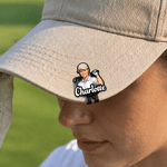 Personalised Illustrated Cartoon Character Photo Golf Ball Marker Magnetic Hat Clip with Name Birthday Game Day Gift for Golf Lovers Friends
