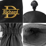 Personalised Embroidered Monogram Waterproof Double Lined PU Leather Golf Head Cover with Name and Initials Birthday Club Gift for Golf Lovers