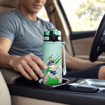 Personalised Watercolor Sports Photo 34 oz Motivational Sport Water Bottle with Name and Number Outdoor Use Anniversary Birthday Gift for Athlete