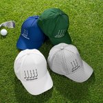 Personalized Golf Club Pattern Best Man By Par Baseball Cap with 1-10 Names Daily Use Birthday Gift for Golf Lover Dad Grandpa