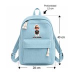 Mochila personalizada de pana con nombre y personaje de dibujos animados uso diario regalo de cumpleaños y vuelta al cole para niños y niñas