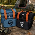 Personalized Deer Mountain Hunting Themed Waterproof Insulated Cooler Bag with Text Year and Shoulder Strap Hunting Season Gift for Hunting Lovers