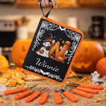 Set personalizzato di 10 strumenti per intagliare le zucche di Halloween a forma di fantasma, con iniziale del nome e custodia: regalo di Halloween per famiglie, ragazzi e ragazze