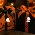 Personalized Halloween Theme 1-10 Ghosts Pattern Ornament with Name and Halloween Decor Party Gift for Kids Family