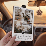 Personalised Wooden 1-9 Pet Photos Frame Car Visor Clip with Name and Date Car Accessories Memorial Sympathy Gift for Pet Lovers