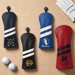 Personalised Embroidered Monogram Waterproof Double Lined PU Leather Golf Head Cover with Name and Initials Birthday Club Gift for Golf Lovers