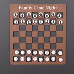 Juego de ajedrez magnético de madera personalizado con texto. Decoración de oficina. Para viajes, noches de juegos en familia, cumpleaños y Navidad. Regalo ideal para los amantes del ajedrez.