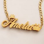 Collier personnalisé de style gothique « Bling » à double rangée : couronne, prénom, cœur et papillon – Idéal pour les fêtes d'anniversaire, les festivals de musique, cadeau pour femmes et filles