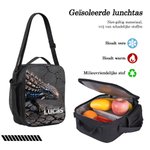 Gepersonaliseerde dinosaurus schoolset met rugzak lunchtas en etui met naam - cadeau voor het nieuwe schooljaar of verjaardagen voor dino-liefhebbers