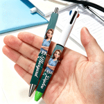 Personalized Cartoon Medical Staff Photo Retractable Metal 3-In-1 Ballpoint Pen with Title and Name Daily Use Birthday Gift for Medical Staff