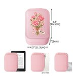 Personalized Birth Flower PU Leather Jewelry Box with Name and LED Three‑Color Mirror Bridal Shower Birthday Gift for Brides Bridesmaids