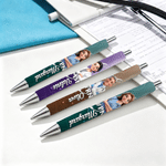 Personalized Cartoon Medical Staff Photo Retractable Metal 3-In-1 Ballpoint Pen with Title and Name Daily Use Birthday Gift for Medical Staff