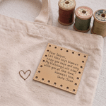 Personalized Handwriting Style Letter PU Leather Labels Tags with Text Sewing Birthday Gift for Knitting Lovers Crafters