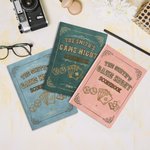Personalised Vintage Playing Cards Game Night A5 Suede Leather Notebook Scorebook with 100 Lined Pages Party Birthday Gift for Friends Family