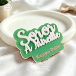 Distintivo magnetico acrilico personalizzato della sorellanza con nome Accessori della sorellanza Capitolo Riunioni Regalo per la sorella amica