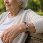 Bracelet d'alerte médicale personnalisé avec plaque d'identification - Réglable et idéal pour les voyages - Cadeau médical pour les patients