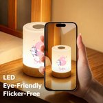 Personalised Dancing Animal Dimmable Touch Control Rechargeable Night Light with Name and Adjustable Colors Bedroom Decor Birthday Gift for Kids