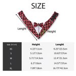 Personalized Red Black Plaid Bowknot Tuxedo Style Dog Bandana with Embroidered Name Christmas Wedding Birthday Gift for Pet Lovers