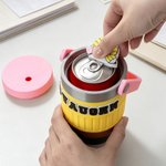 Personalized 3D Printed Pencil Design Name Can Holder Cooler Straw Topper Bottle Charm Back to School Appreciation Gift for Teacher Students