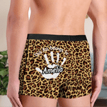 Personalized This Ass Belongs to Handprint Men's Boxer Brief with Name Anniversary Birthday Gift for Husband Boyfriend