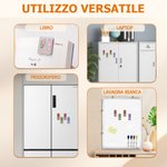 Segnalibro magnetico personalizzato in ecopelle, con iniziale, nome, fiore di nascita ed effetto diamante - Regalo di compleanno per lettori