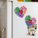 Personalised 3D-Effect Artwork 1-10 Children's Name Puzzles Piece Acrylic Fridge Magnet with Title Anniversary Birthday Gift for Mother Gran
