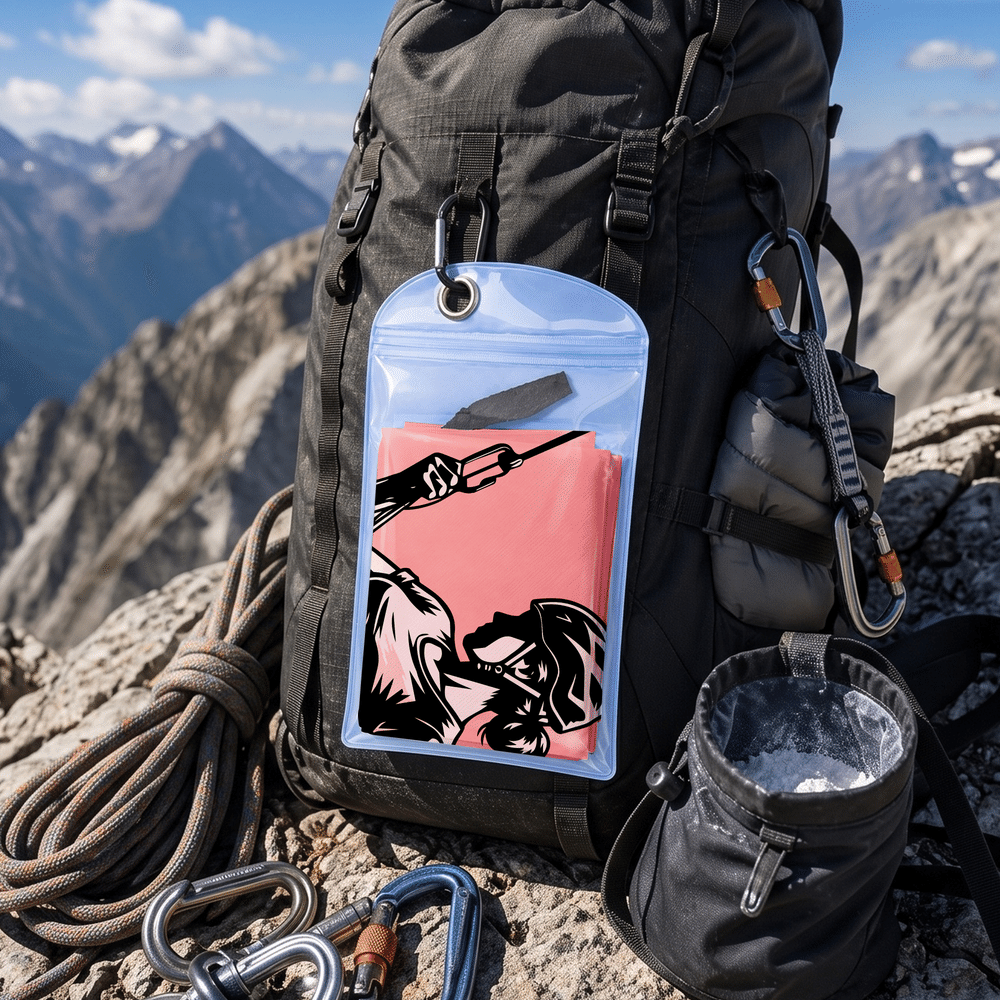 Asciugamano sportivo personalizzato, super assorbente con silhouette multicolore di arrampicata e nome - Regalo di compleanno per scalatori 7