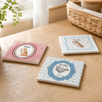 Taza de café de cerámica personalizada con foto de una mascota adorable, de 11 oz o 15 oz, con nombre y posavasos; regalo de cumpleaños o para una fiesta de mascotas, ideal para amigos amantes de las 