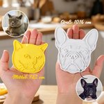 Personalisierter lebensmittelechter 3D-gedruckter Keksausstecher | Ausstechform mit Foto | Backen Party Hochzeit Weihnachten Geschenk für Hobbybäcker