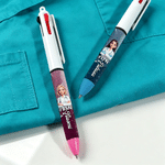 Personalized Cartoon Medical Staff Photo Retractable Metal 3-In-1 Ballpoint Pen with Title and Name Daily Use Birthday Gift for Medical Staff
