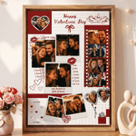 Personalized 12 Photos Collage Canvas Prints with Title Home Decor Valentine's Day Wedding Anniversary Gift for Couple