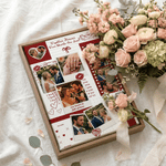 Personalized 12 Photos Collage Canvas Prints with Title Home Decor Valentine's Day Wedding Anniversary Gift for Couple