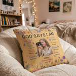 Personalised Bible Illustration Style Photo Soft Cushion Cover with Name Room Decor Christmas Birthday Anniversary Gift for Christians