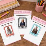 Personalised 3D-Effect Portrait Artwork Photo Magnetic Bookmark Clip with Text Teacher's Day Birthday Back to School Gift for Teacher