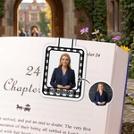 Personalised 3D-Effect Portrait Artwork Photo Magnetic Bookmark Clip with Text Teacher's Day Birthday Back to School Gift for Teacher