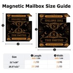 Personalised Pumpkin Bat Spider Web Magnetic Postbox Cover with Surname and Address Outdoor Decor Halloween Party Gift for Family Friends