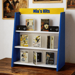 Personalised Miniature VHS Movie Display Shelf with Text and Movie Tape Christmas Movie Night Birthday Gift for Movie Lovers