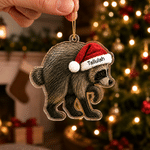 Personalised Jimothy Raccoon Shaped Acrylic Ornament with Name Home Decor Christmas Gift for Family Friends