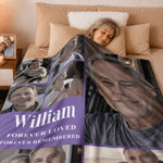 Coperta morbida multicolore con collage personalizzato di 7 foto, con nome e testo: regalo commemorativo per la famiglia e gli amici