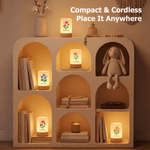 Personalised Birth Flower Dimmable Touch Control Rechargeable Night Light with Name Adjustable Colour Bedroom Decor Birthday Gift for Children