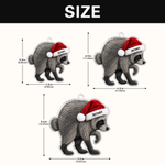 Personalised Jimothy Raccoon Shaped Acrylic Ornament with Name Home Decor Christmas Gift for Family Friends