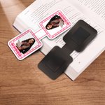 Personalised 3D-Effect Portrait Artwork Photo Magnetic Bookmark Clip with Text Teacher's Day Birthday Back to School Gift for Teacher