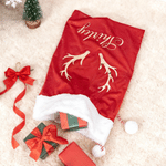 Personalized Name Velvet Santa Sack with Pom Pom Large Capacity Christmas Gift Bag Christmas Gift for Kids Family  Friends