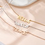 Personalised Dainty Graffiti Style Font Necklace with Name Daily Wear Christmas Birthday Gift for Woman