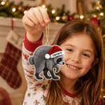Personalised Jimothy Raccoon Shaped Acrylic Ornament with Name Home Decor Christmas Gift for Family Friends