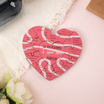 Personalised 12 Reasons I Love You Heart Wooden Puzzles with Name Anniversary Wedding Gift for Couple Husband Wife