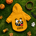Individuell gestalteter, mehrfarbiger, lustiger Halloween-Hoodie für Hunde mit weichem, bequemem Stoff und Namensaufdruck – das perfekte Halloween-Partygeschenk für Tierliebhaber und Hundebesitzer