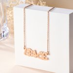 Personalised Dainty Graffiti Style Font Necklace with Name Daily Wear Christmas Birthday Gift for Woman