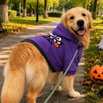 Individuell gestalteter, mehrfarbiger, lustiger Halloween-Hoodie für Hunde mit weichem, bequemem Stoff und Namensaufdruck – das perfekte Halloween-Partygeschenk für Tierliebhaber und Hundebesitzer