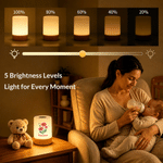 Personalised Birth Flower Dimmable Touch Control Rechargeable Night Light with Name Adjustable Colour Bedroom Decor Birthday Gift for Children